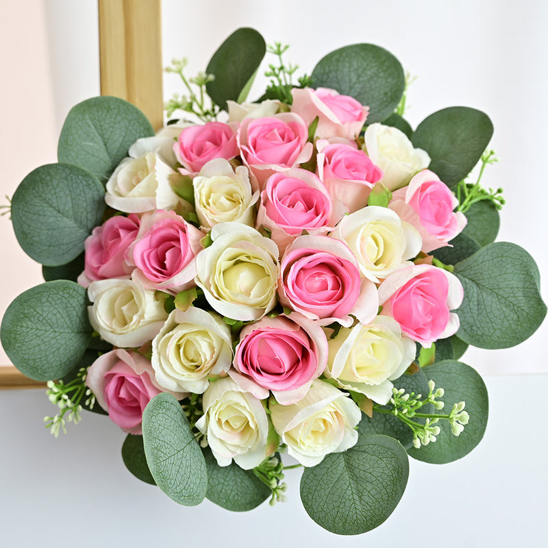 Bouquet de roses en vrac de 15 pouces pour centres de table de mariage en gros 