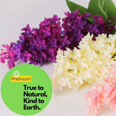 Premium Real Touch Lilac Flower Stem - 28
