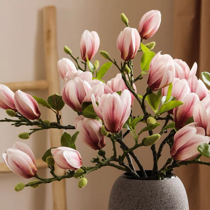 Premium Real Touch Magnolia Buds Stem