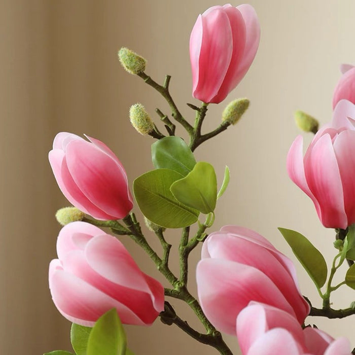 Premium Real Touch Magnolia Buds Stem