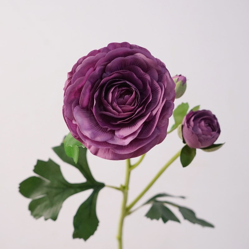 Premium 21" Real Touch Ranunculus - Lifelike Floral Arrangements for Weddings & Home Decor