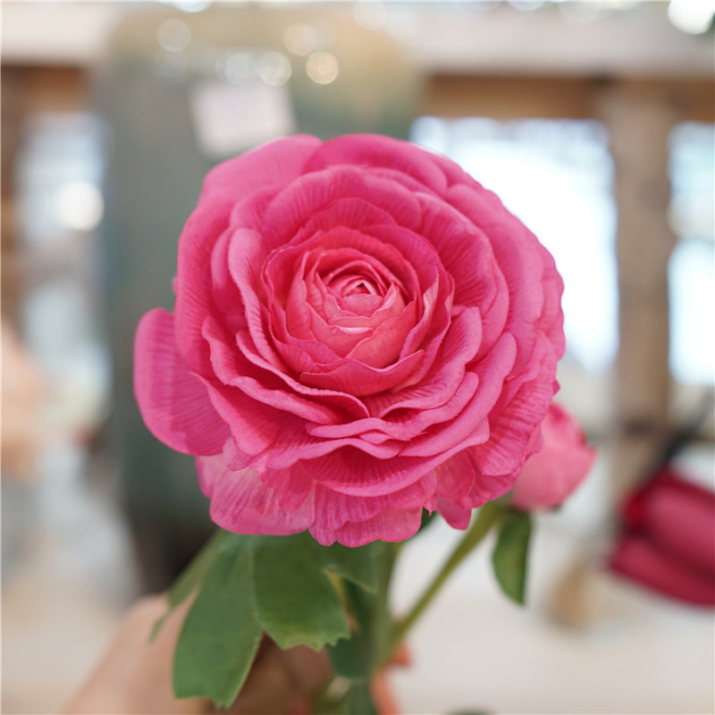 Premium 21" Real Touch Ranunculus - Lifelike Floral Arrangements for Weddings & Home Decor