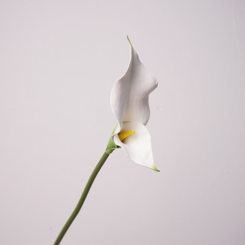 real touch white calla lilies Premium Real Touch Double Calla Lily Stem — Artificialmerch