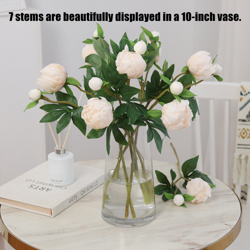 Bulk 18.5" Lifelike Artificial Peony Bud Stems Silk Flowers for Wedding Decor, Home Floral Arrangements & DIY Bouquets