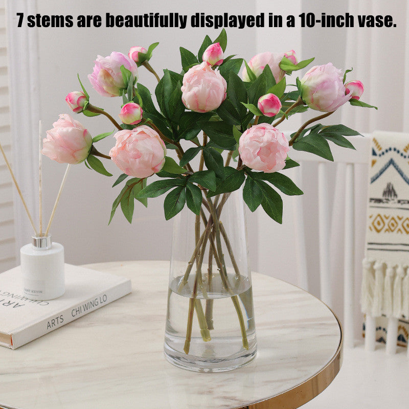 Bulk 18.5" Lifelike Artificial Peony Bud Stems Silk Flowers for Wedding Decor, Home Floral Arrangements & DIY Bouquets