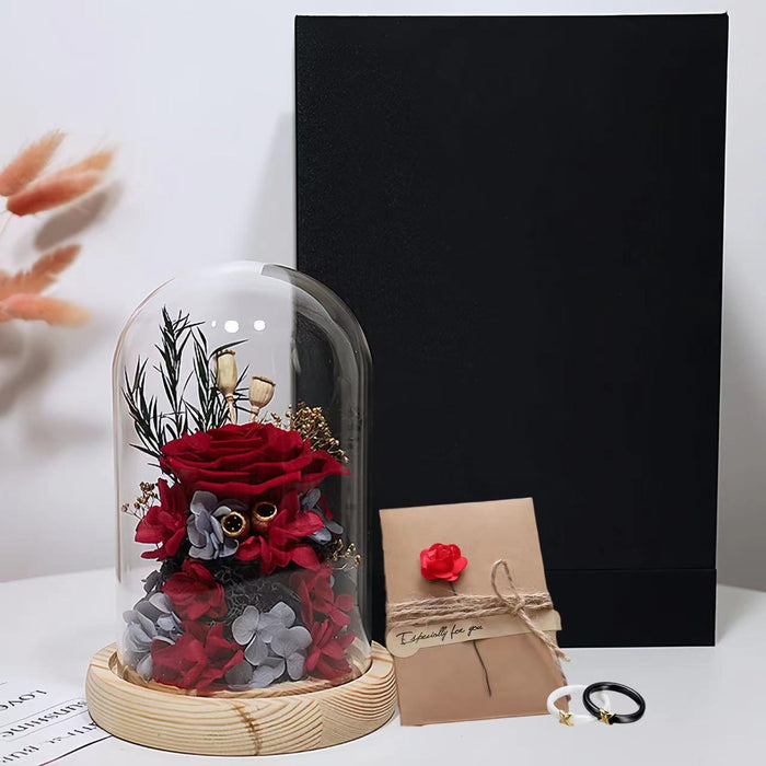 Bulk 4Pcs Preserved Rose for Women Birthday Gifts Jewelry for Valentine's Day Gifts Wholesale