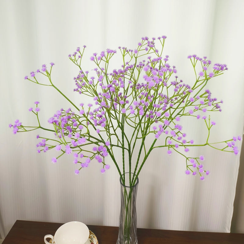 Fleurs artificielles en vrac de 23,6 pouces, souffle de bébé, toucher réaliste pour l'artisanat, bricolage, fête de mariage, maison, jardin, bureau, vente en gros 