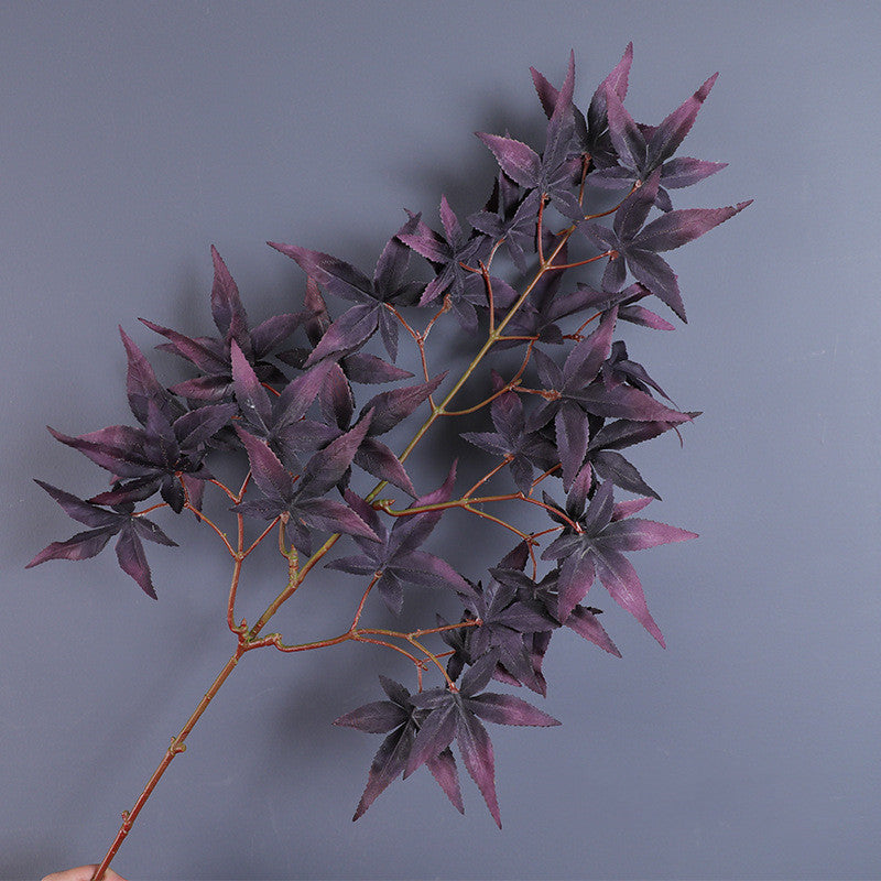 Feuilles d'érable artificielles d'automne en vrac de 28 pouces, tiges et branches pour la décoration d'automne de Thanksgiving en gros