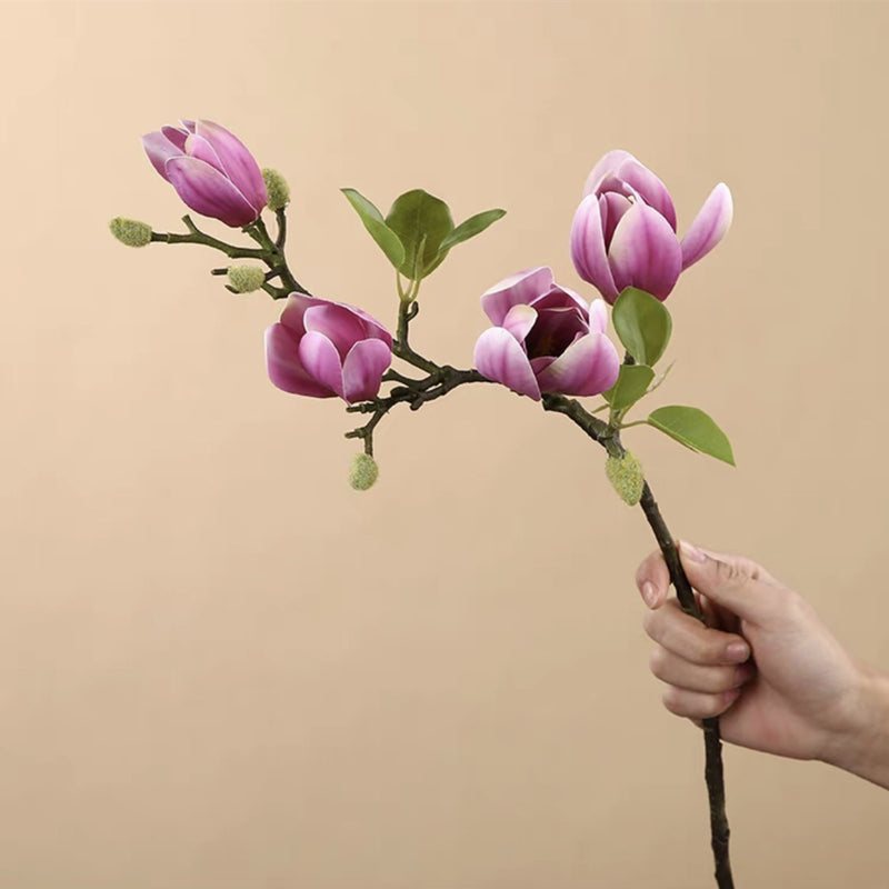 Tige de bourgeons de magnolia artificiels en vrac de 25 pouces en gros 
