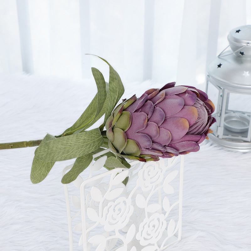 Bulk 10pcs Protea Stems Bouquet Real Touch Flowers Artificial Floral Arrangement Wholesale