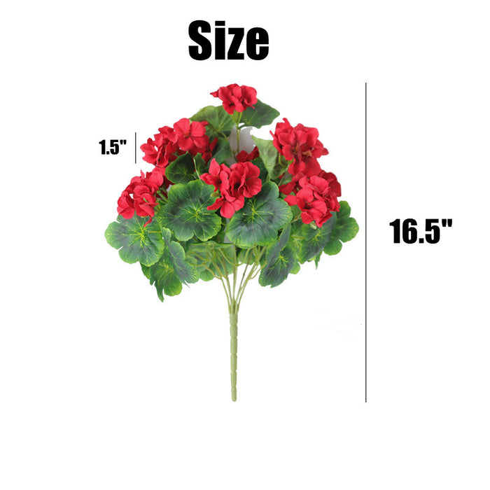 Bulk 16.5 inches Tall Geranium Bush Shrubs UV Resistant Flowers for Outdoors and Indoors Wholesale