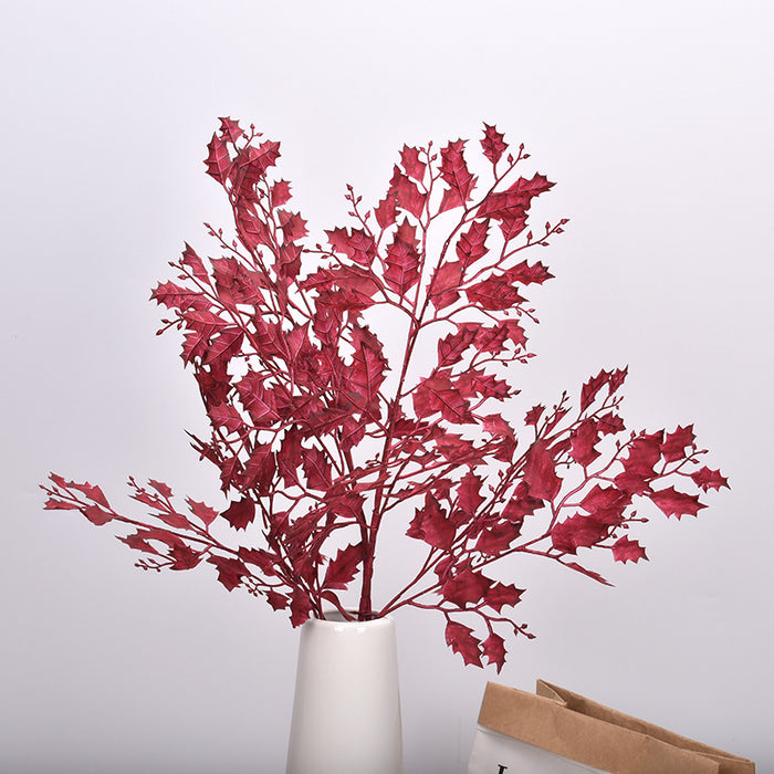 Bulk 33" Quercus Stems Spray Faux Fall Spray Faux Silk Plants for Autumn Wedding Wholesale