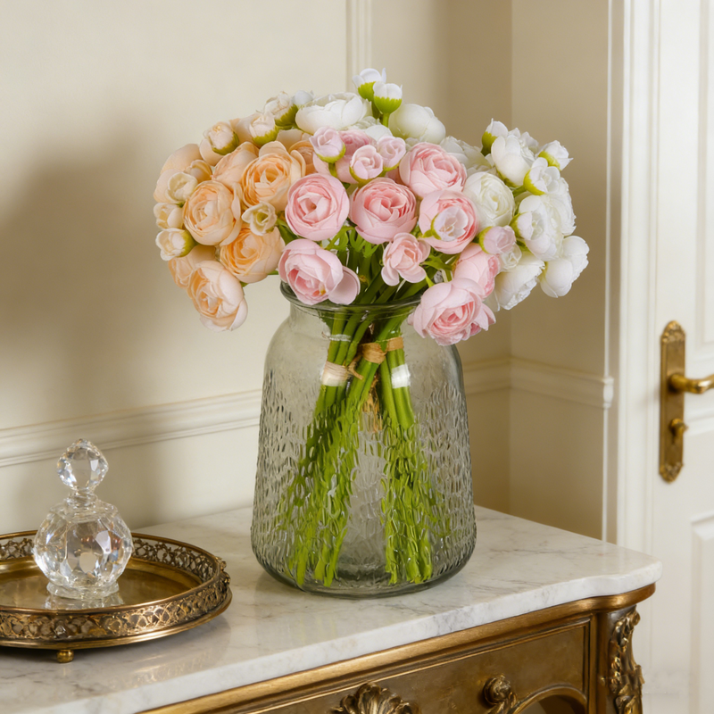 Offres du Black Friday 2024 Bouquets de fleurs artificielles de renoncules en gros