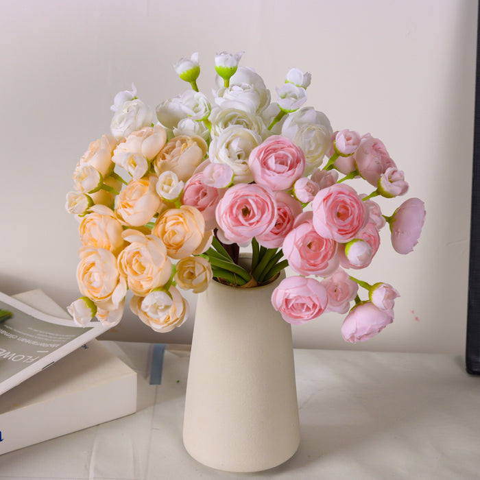 Bulk 11.8" Ranunculus Stems Bundle Bouquet for DIY Wedding Bouquet Bridal Shower Decorations Floral Filler Flowers Centerpieces Wholesale