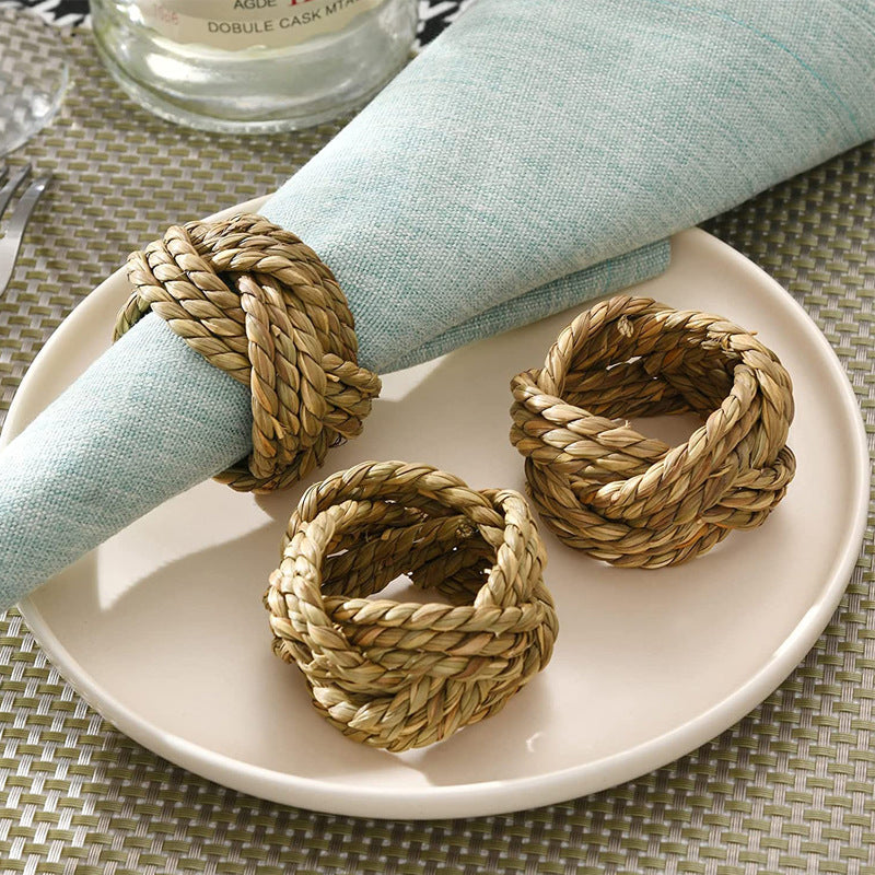 Bulk Rattan Napkin Ring Holders Wholesale