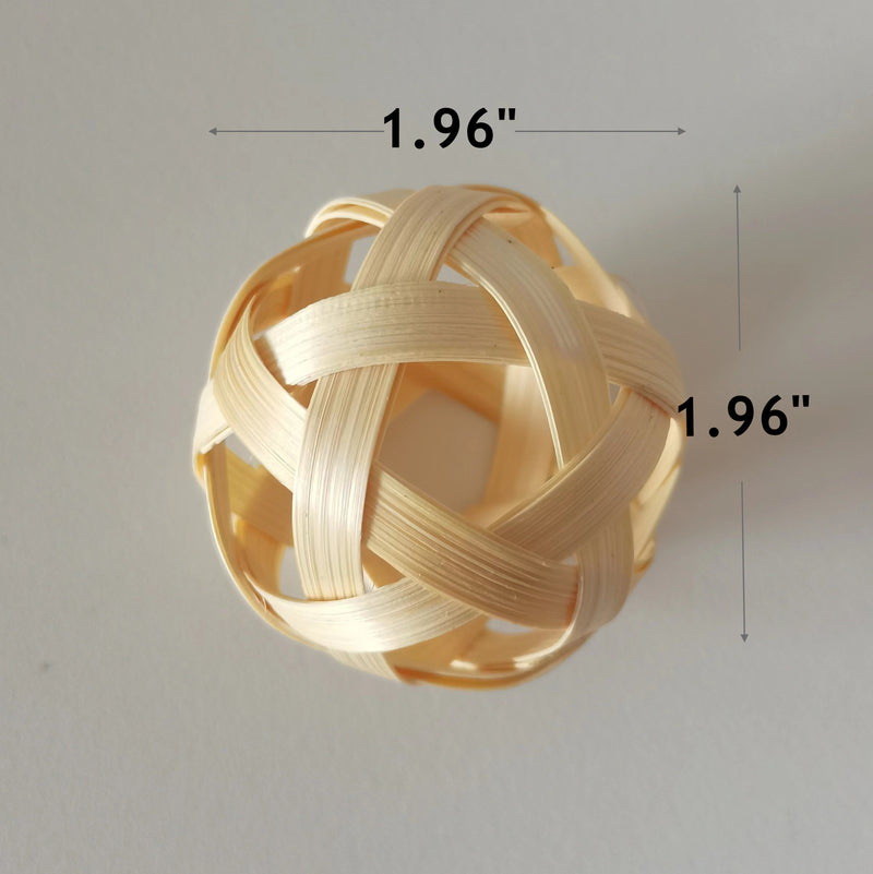 Lot de 5 boules de rotin en osier pour vases, centre de table, fête de mariage, vente en gros