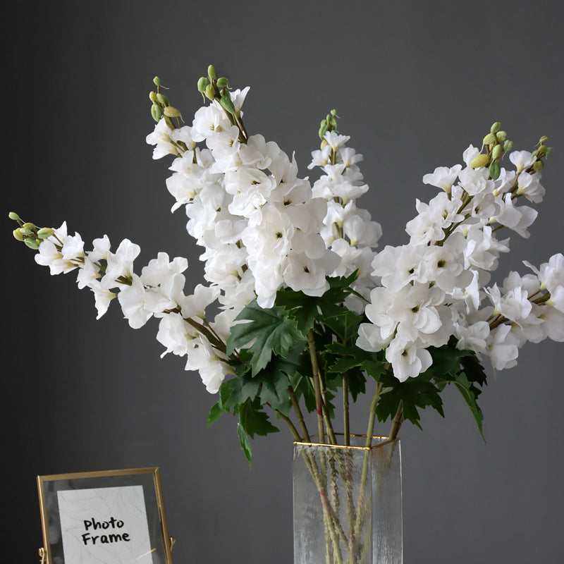 Bulk Long Larkspur Stems Real Touch Flowers Lifelike Floral Bouquet Wholesale