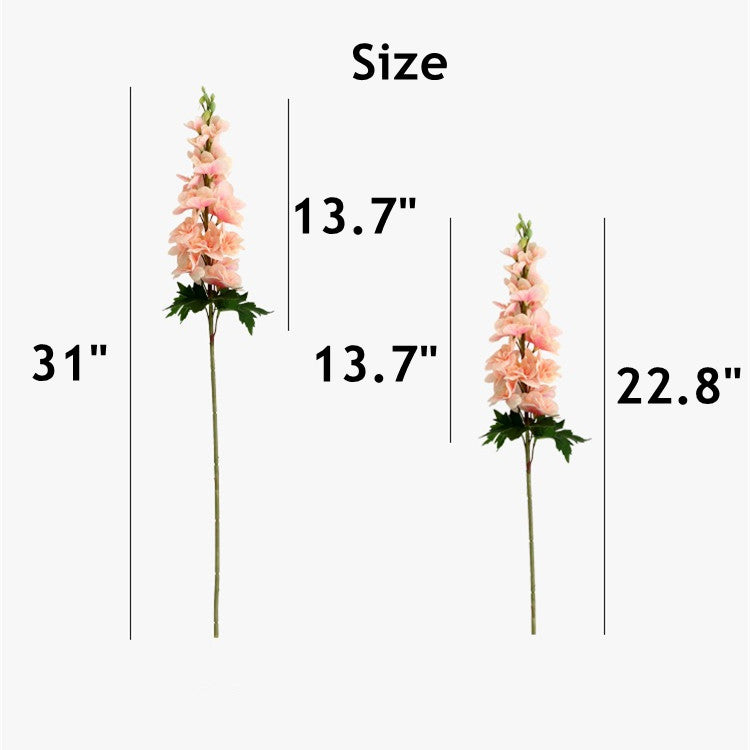 Bulk Long Larkspur Stems Real Touch Flowers Lifelike Floral Bouquet Wholesale