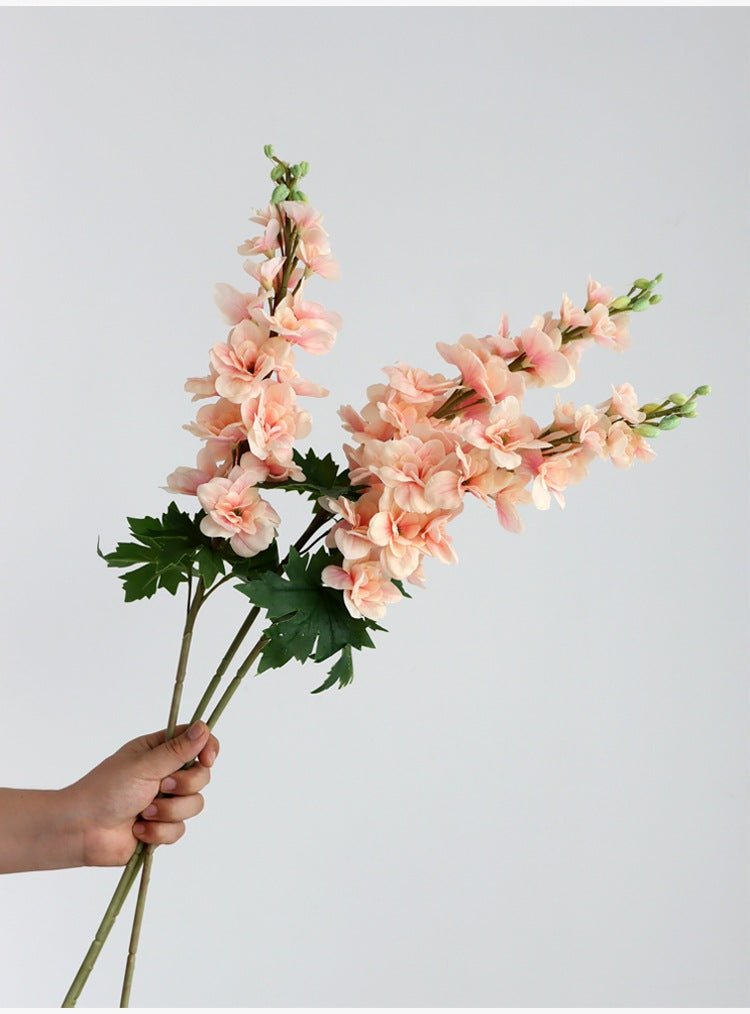 Bulk Long Larkspur Stems Real Touch Flowers Lifelike Floral Bouquet Wholesale