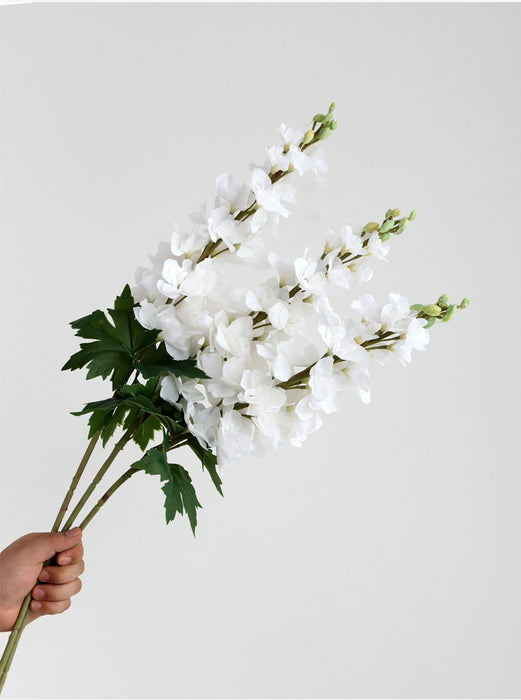 Bulk Long Larkspur Stems Real Touch Flowers Lifelike Floral Bouquet Wholesale