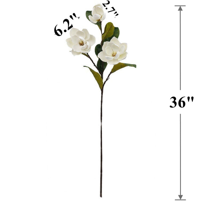 Bulk 36" Real Touch Magnolia Stems Artificial Flowers