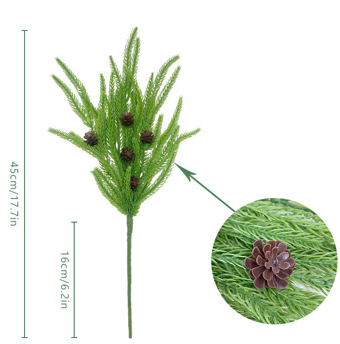 Tiges de pin Norfolk Real Touch en vrac, branches, spray en gros