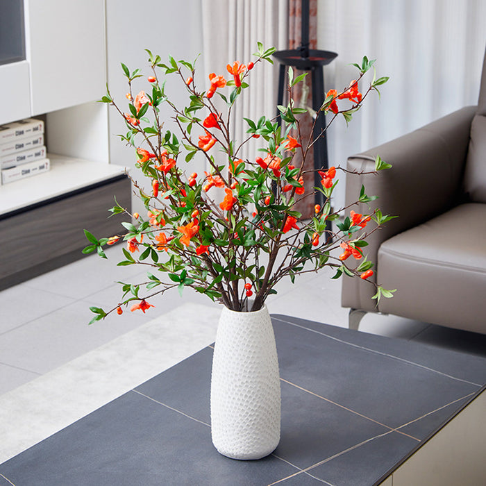 Premium 33.4" Real Touch Pomegranate - Lifelike Silk Floral Arrangements for Weddings & Home Decor