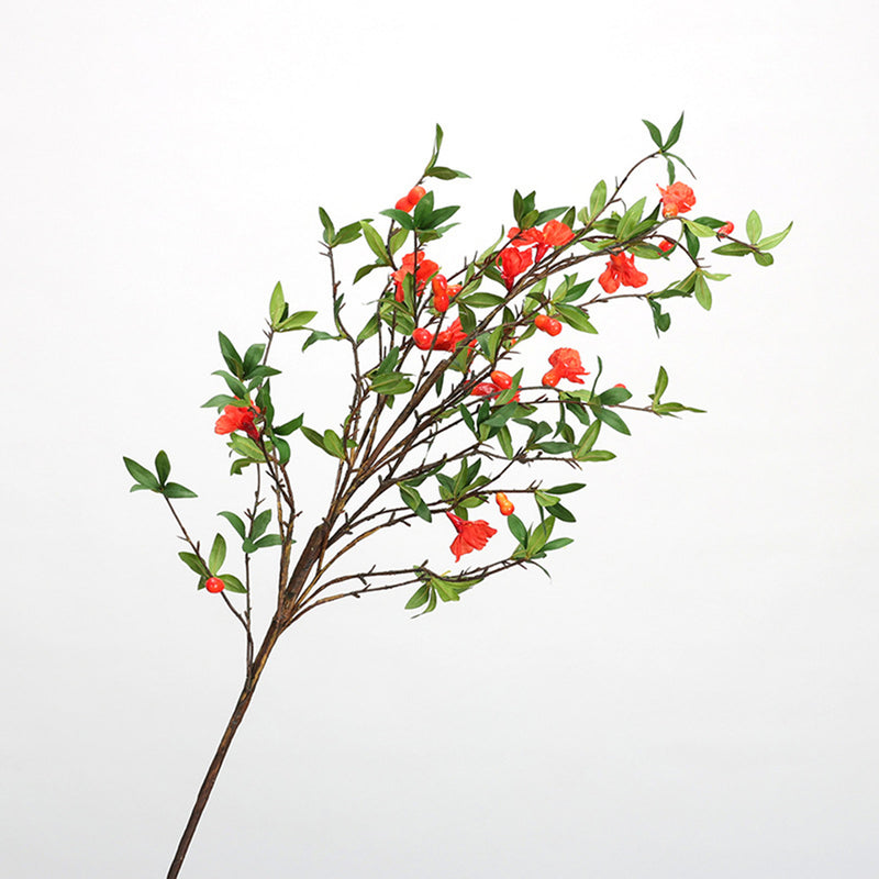 Premium 33.4" Real Touch Pomegranate - Lifelike Silk Floral Arrangements for Weddings & Home Decor