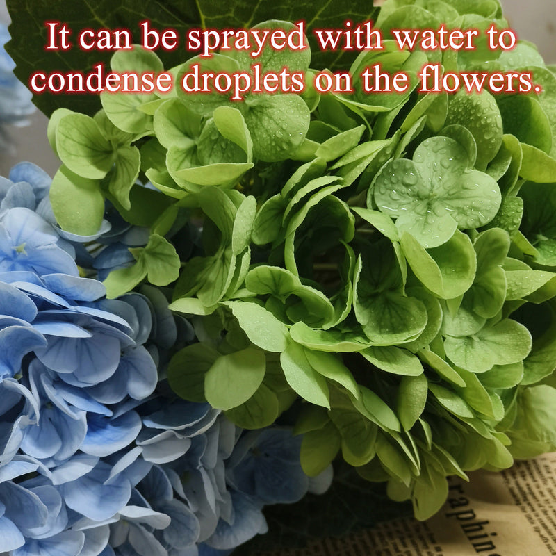 Tiges d'hortensia au toucher réaliste de 19 po en vrac, parfaites pour les compositions florales en gros 