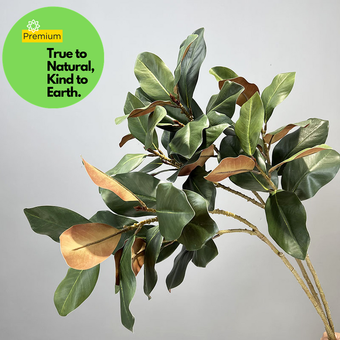 Bulk 43" Extra Large Magnolia Branch Leaf Real Touch Tallo largo para jarrones altos al por mayor 