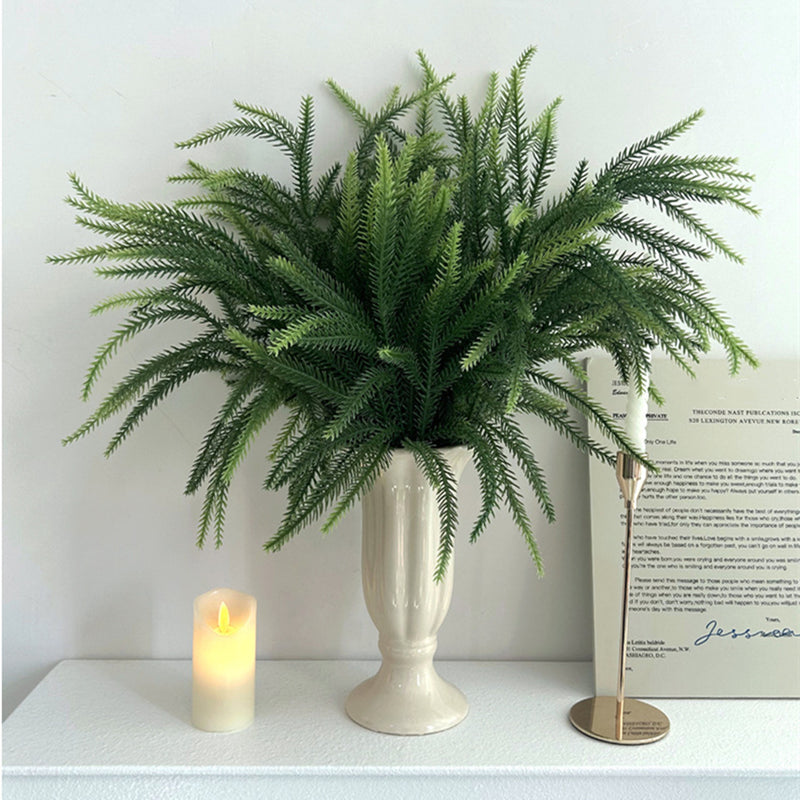 Branches de pin Norfolk artificielles au toucher réaliste, lot de 2 tailles, plantes vertes de Noël, vente en gros