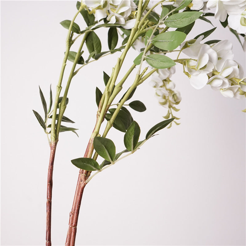 Premium 32.6" Real Touch Wisteria Stem - Lifelike Floral Arrangements for Weddings & Home Decor