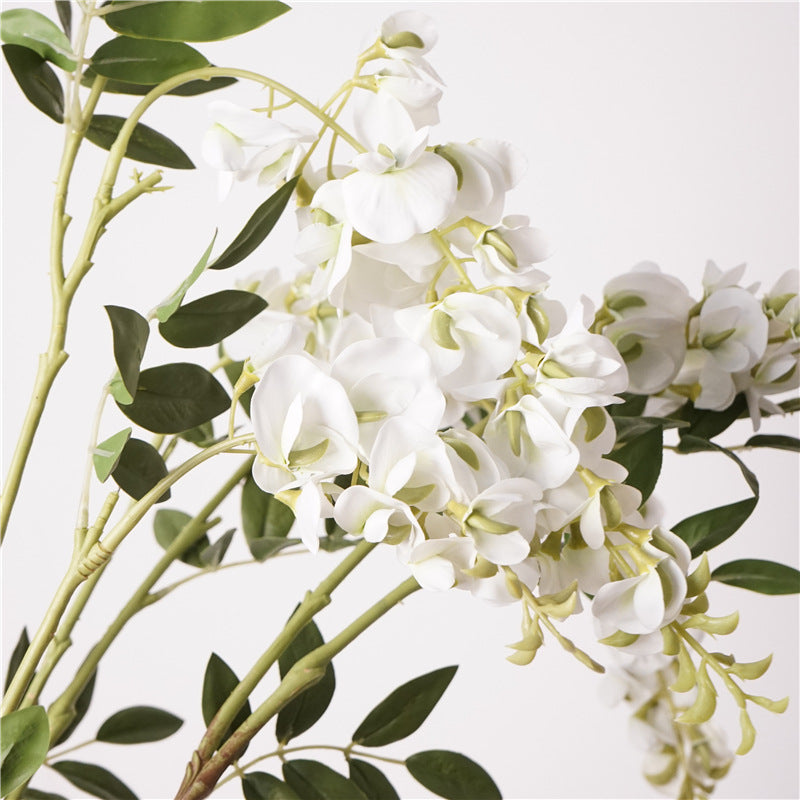 Premium 32.6" Real Touch Wisteria Stem - Lifelike Floral Arrangements for Weddings & Home Decor