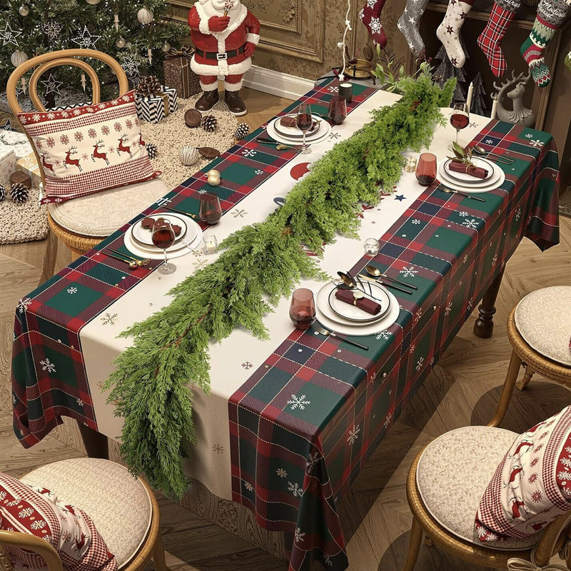 Bulk 6FT/9FT Optional Realistic Touch Pine Cypress Garland for Christmas Mantel, Wedding Arch, Home Wall, Doorway Decor Wholesale