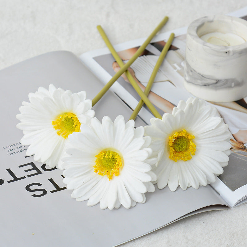 Bulk Clearance 11.8" Small Real Touch Artificial Daisy Gerbera Stems Wholesale