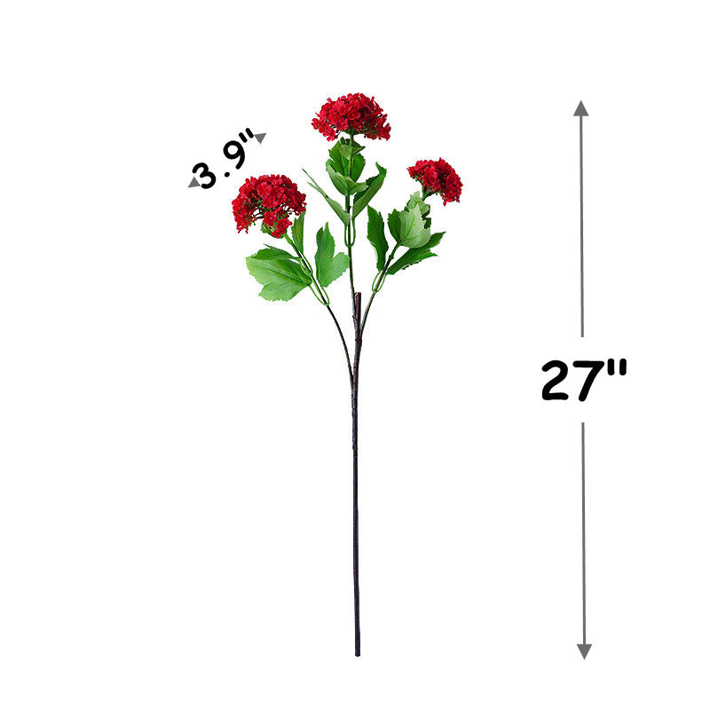 Tiges d'hortensia en vrac de 27 pouces de long, fleurs en spray, centre de table, plantes artificielles en soie, vente en gros