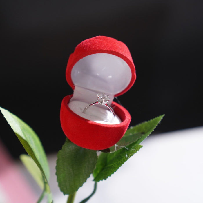 Bulk Red Rose Ring Box for Proposal Ring, Ceremony Wedding or Special Occasions Wholesale