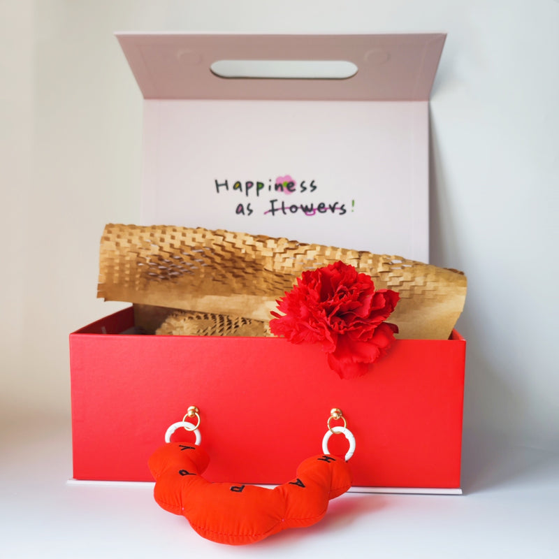 Bulk Romantic Mother's Day Gift Rose and Carnation Arrangement in Butterfly Vase for Her