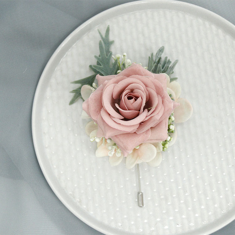 Bulk Fall Wedding Dusty Rose Boutonnieres Wholesale