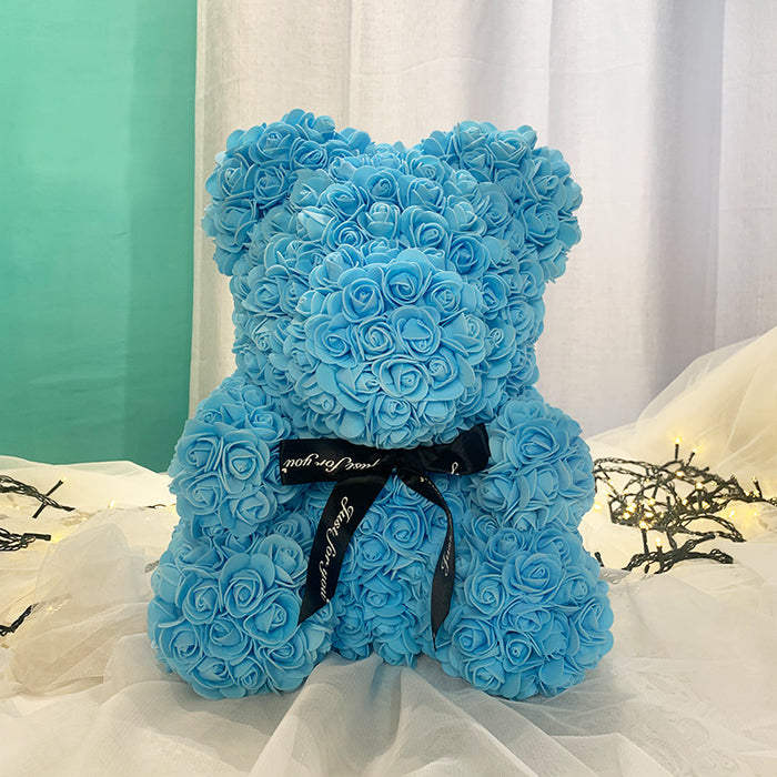 Bulk Rose Bear Artificial Foam Flowers Bear Romantic Creative Gifts For Valentines Day Wholesale