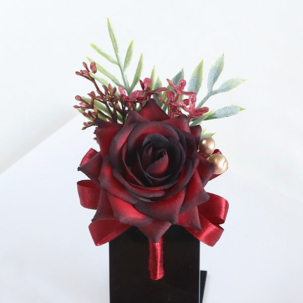 Bulk Rose Boutonniere for Men Artificial Rose Flower for Wedding Flowers Ceremony Prom Flower Wholesale