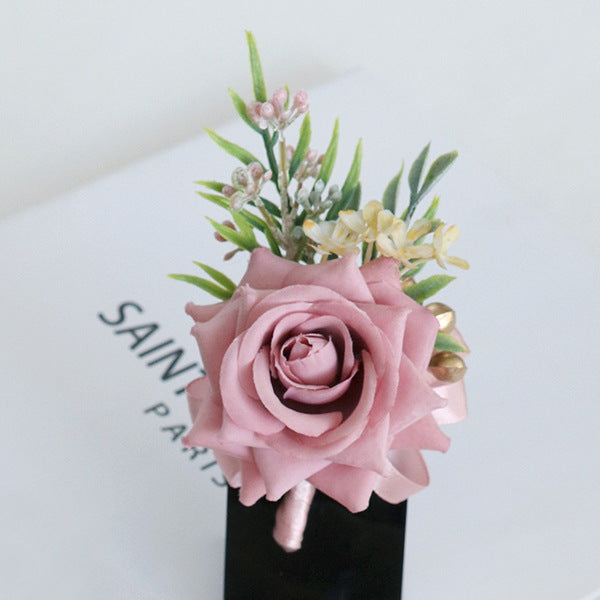 Bulk Rose Boutonniere for Men Artificial Rose Flower for Wedding Flowers Ceremony Prom Flower Wholesale