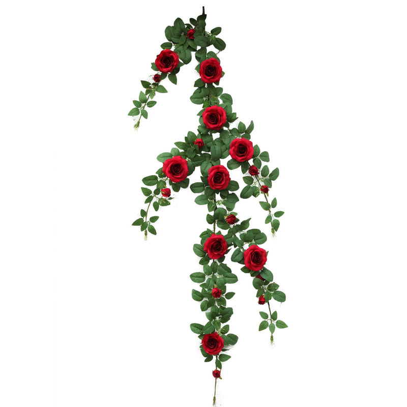 Bulk 50" Long Rose Hanging Flower Garlands for Garden Wedding Wholesale