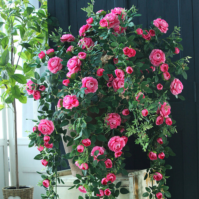 Bulk 50" Long Rose Hanging Flower Garlands for Garden Wedding Wholesale