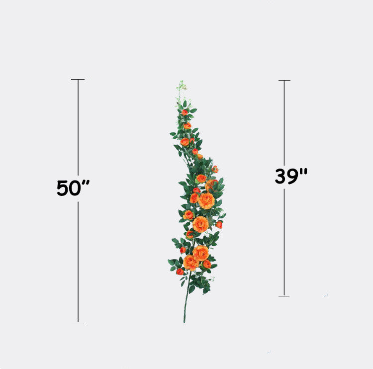 Bulk 50" Long Rose Hanging Flower Garlands for Garden Wedding Wholesale