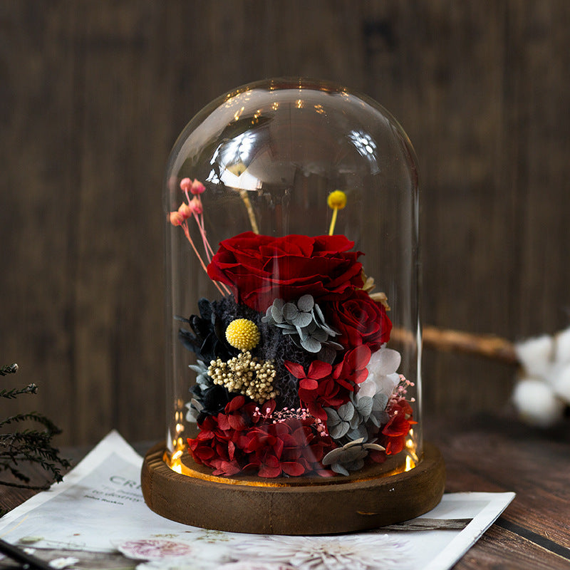 Bulk Rose Gifts for Women Preserved Rose in Glass Dome Forever Real Roses Birthday Gifts Wholesale