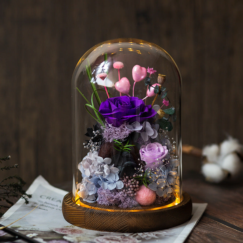 Bulk Rose Gifts for Women Preserved Rose in Glass Dome Forever Real Roses Birthday Gifts Wholesale
