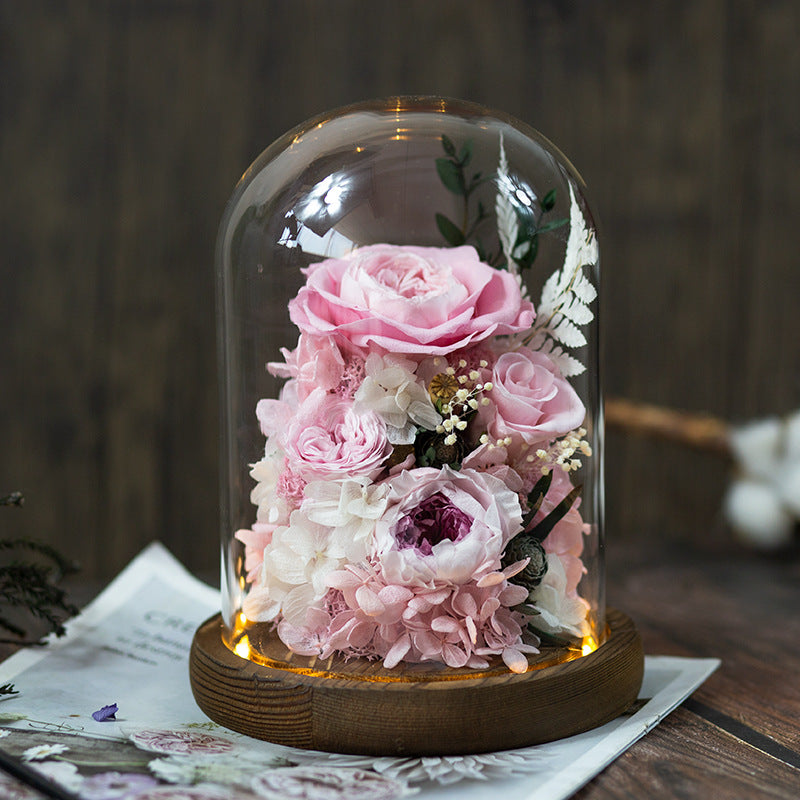 Bulk Rose Gifts for Women Preserved Rose in Glass Dome Forever Real Roses Birthday Gifts Wholesale