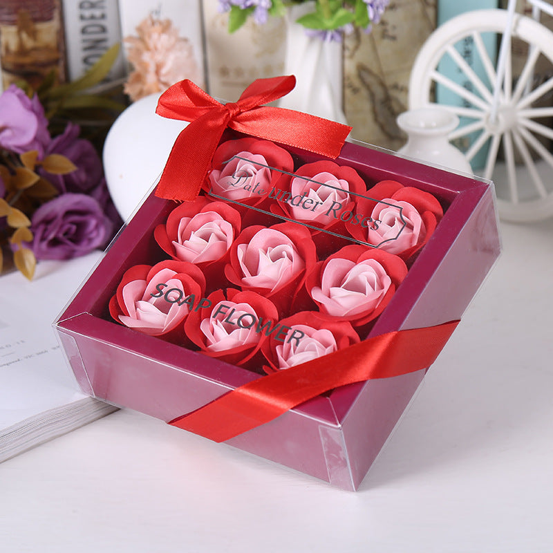 Bulk Rose Soap Flower Gift Box Valentine's Day Gift Holiday Party Creative Artificial Flower Couple Gift Wholesale