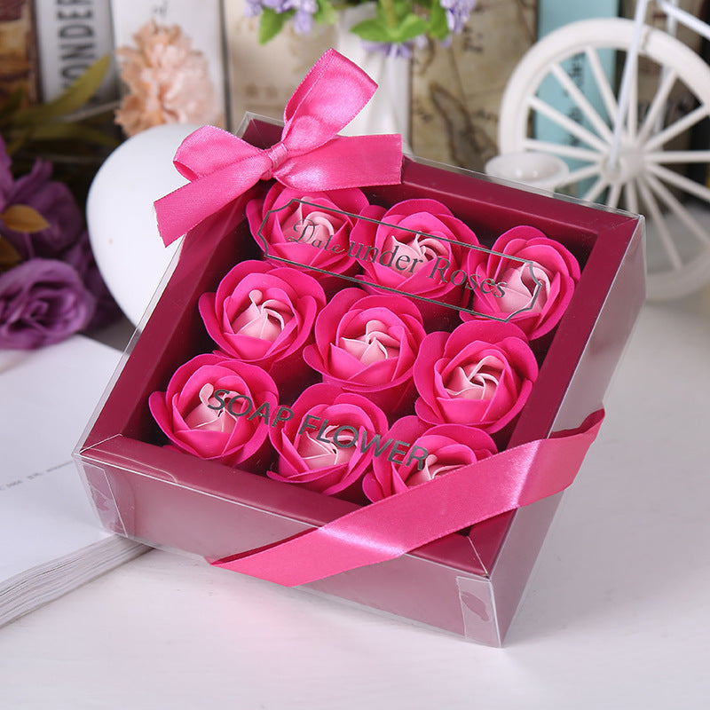 Bulk Rose Soap Flower Gift Box Valentine's Day Gift Holiday Party Creative Artificial Flower Couple Gift Wholesale